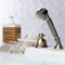 Kingston Brass KSK3353PLTR Deck Mount Hand Shower with Diverter for Roman Tub Faucet, Antique Brass KSK3353PLTR - alternate 5